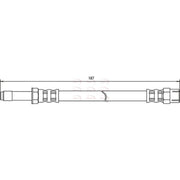 Apec Brake Hydraulic Hose Line outer HOS3204