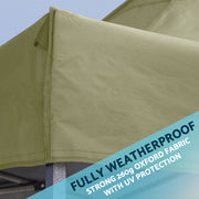 Dellonda 3x6m Pop-Up Gazebo Heavy Duty Carry Bag Rope Stakes & Weight Beige Dellonda - Dynamic Drive