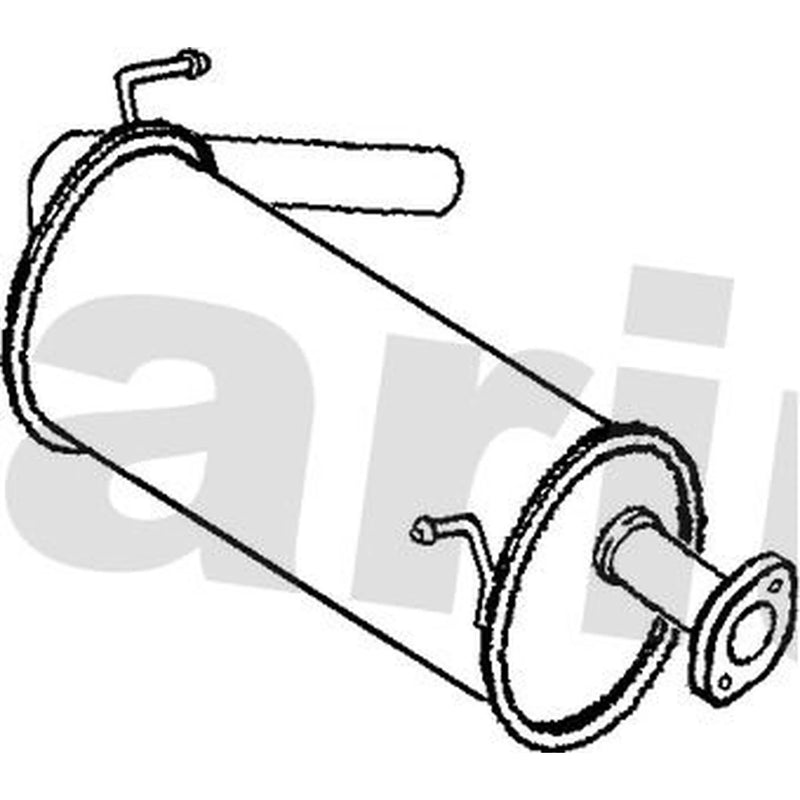 Klarius Box With Tail Pipe Rear fits Suzuki Jimny Closed Off-Road Vehicle