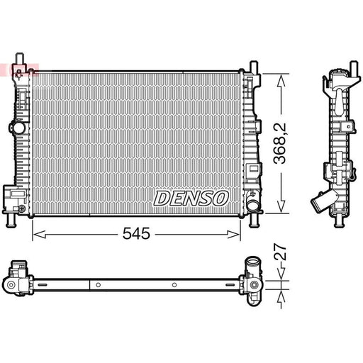 Denso Engine Radiator fits Mazda 3 2008-2013 1.6