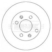 Borg & Beck Front Brake Vented Discs & Pads fits Hyundai Getz 2002-2010