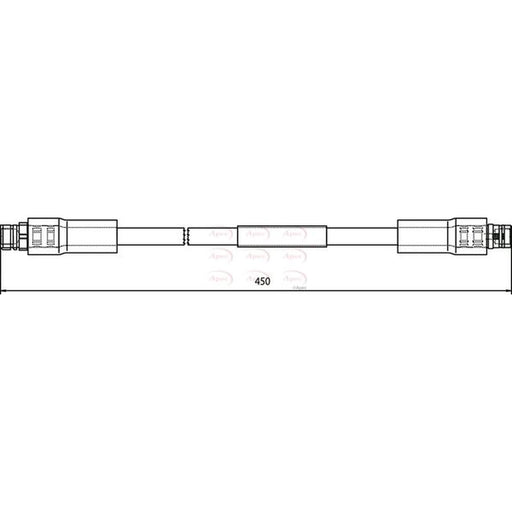Apec Brake Hydraulic Hose Line Front HOS3759