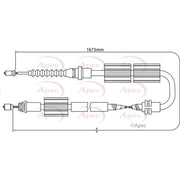 Apec Handbrake Cable Right Rear CAB1245