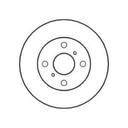 Abtex 2 x Vented Brake Discs fits Toyota Yaris/Vitz 1999-2005 1.0 1.3 1.4