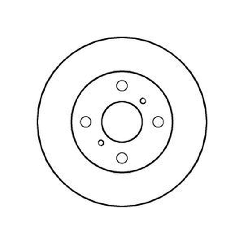 Abtex 2 x Vented Brake Discs fits Toyota Yaris/Vitz 1999-2005 1.0 1.3 1.4