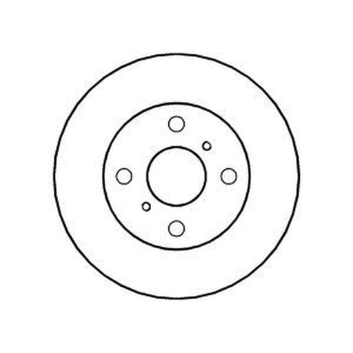 Abtex 2 x Vented Brake Discs fits Toyota Yaris/Vitz 1999-2005 1.0 1.3 1.4