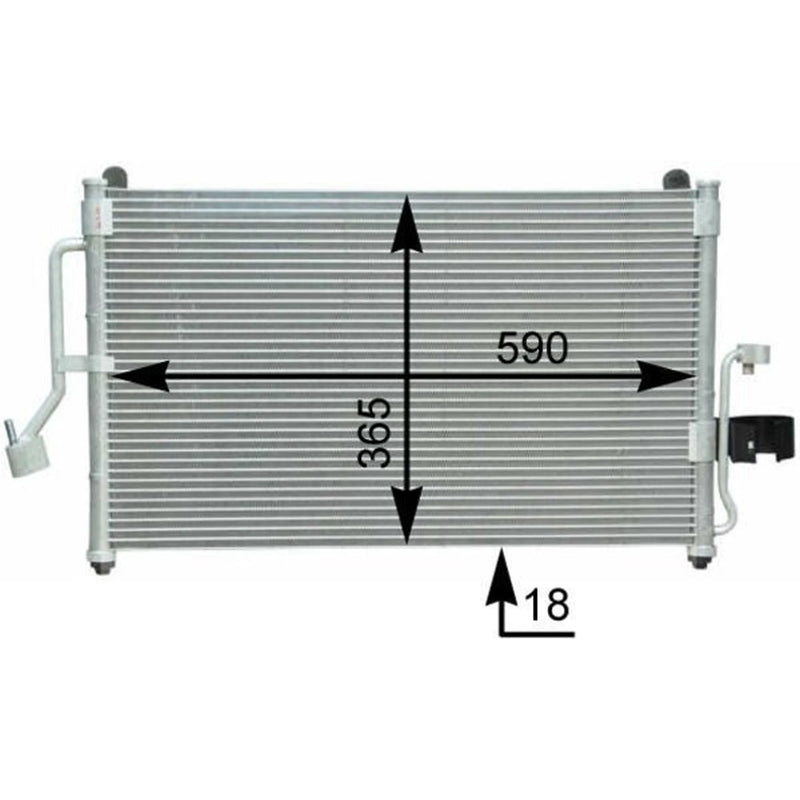 Mahle Air Conditioning Condenser fits Daewoo Nubira 1997-2003 1.6 2.0