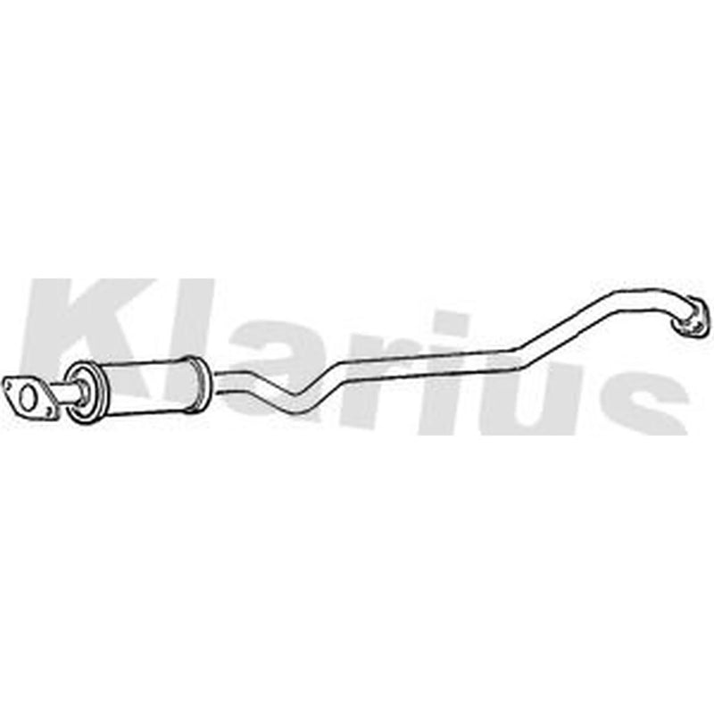 Klarius Box With Centre Pipe Centre fits Nissan Almera Tino 2000-2006 1.8