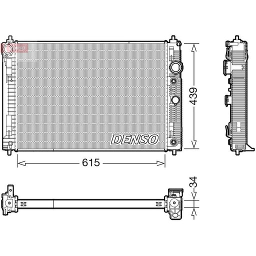 Denso Engine Radiator fits Infiniti Q50 2014 on 2.0