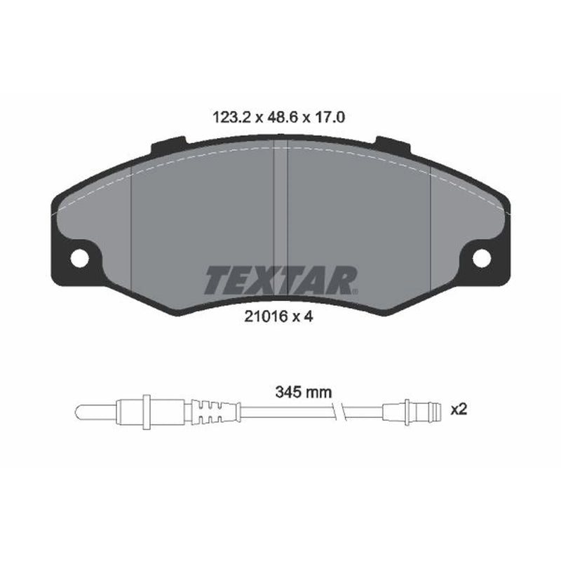 Textar Front Brake Pad Set 2101602