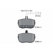 Textar Front Brake Pad Set 2116002