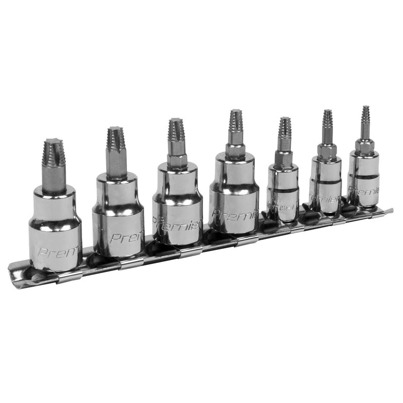 Sealey TRX-Star* Socket Bit Set Lock-Onï 7pc 1/4" & 3/8"Sq Drive AK62262 Sealey - Dynamic Drive
