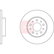 Apec Rear Brake Solid Discs & Pads fits Fiat Tipo 2015-2020 1.3 1.4 1.6