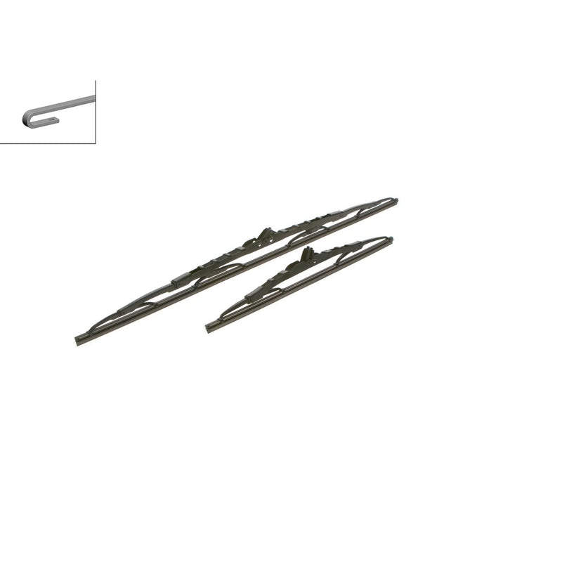 Bosch Wiper Front Wiper Blade Set 600mm + 350mm — 613 fits Opel Karl 2015-2019