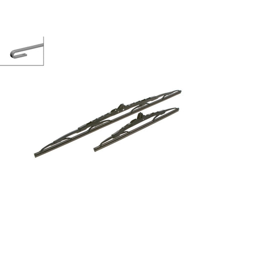 Bosch Wiper Front Wiper Blade Set 600mm + 350mm — 613 fits Opel Karl 2015-2019