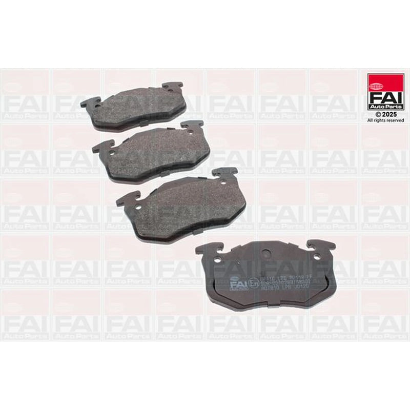 FAI Rear Brake Pad Set fits Citroën Saxo 1996-2004 1.6