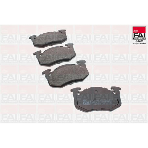 FAI Rear Brake Pad Set fits Citroën Saxo 1996-2004 1.6