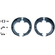 Textar 4 x Parking Brake Shoe Set 91083100