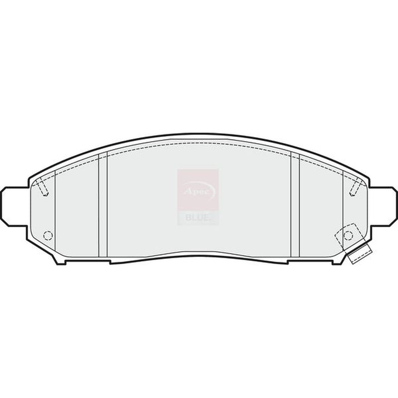 Apec Front Brake Pad Set fits Nissan Navara NP300 2005-2007 2.5