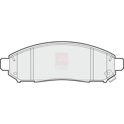 Apec Front Brake Pad Set fits Nissan Navara NP300 2005-2007 2.5