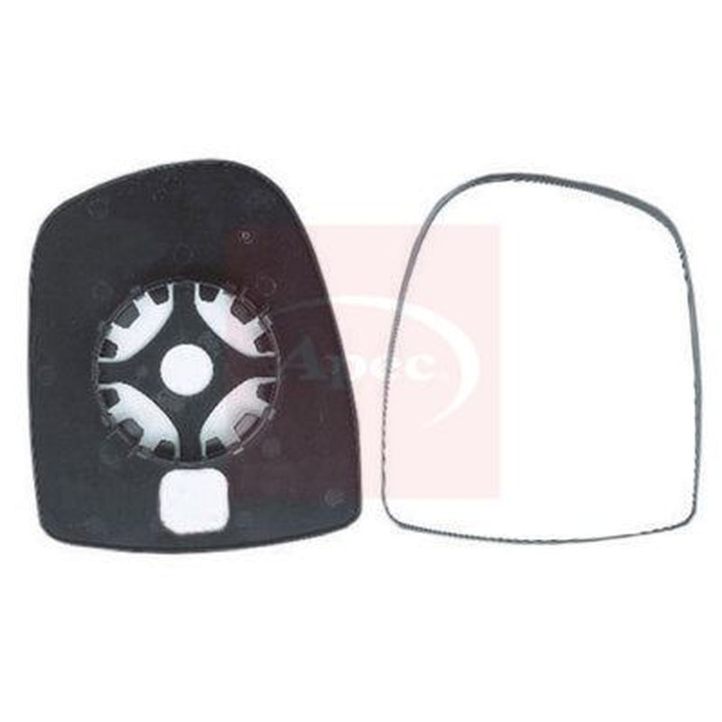 Apec Exterior Wing Mirror Glass Right fits Nissan Primastar 2001-2006