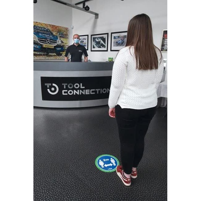 Laser Laser Tools Floor Sticker 2m Distancing 6pc x 2 61701 Laser - Dynamic Drive