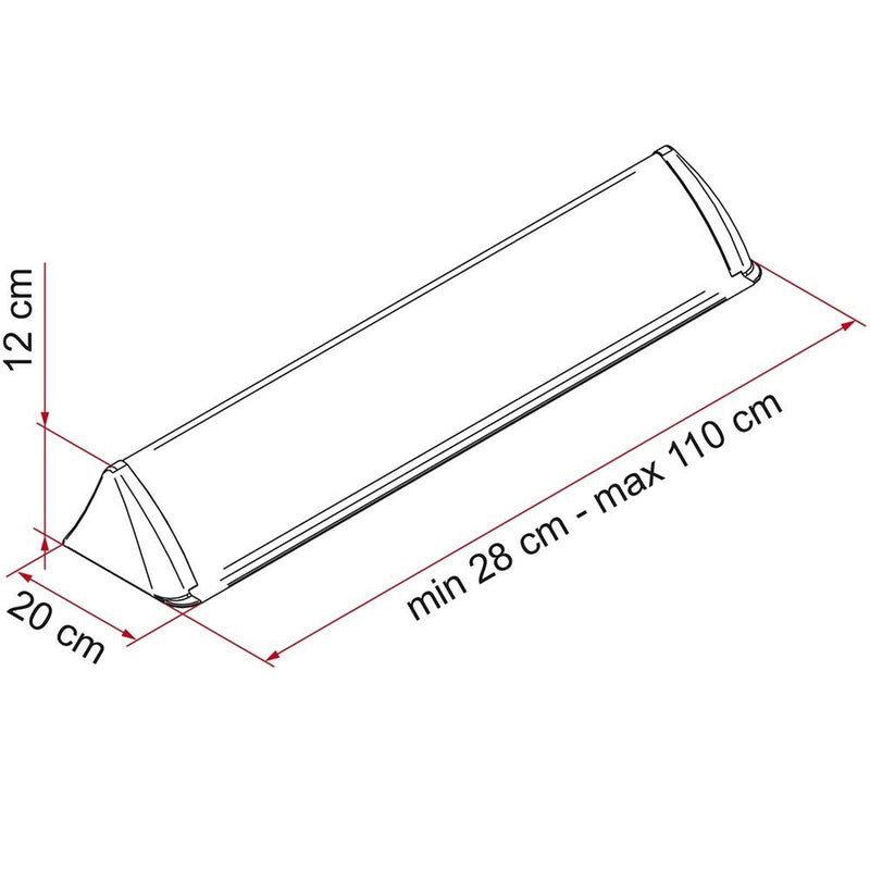 Fiamma Spoiler Universal (06289-01-) Fiamma - Dynamic Drive