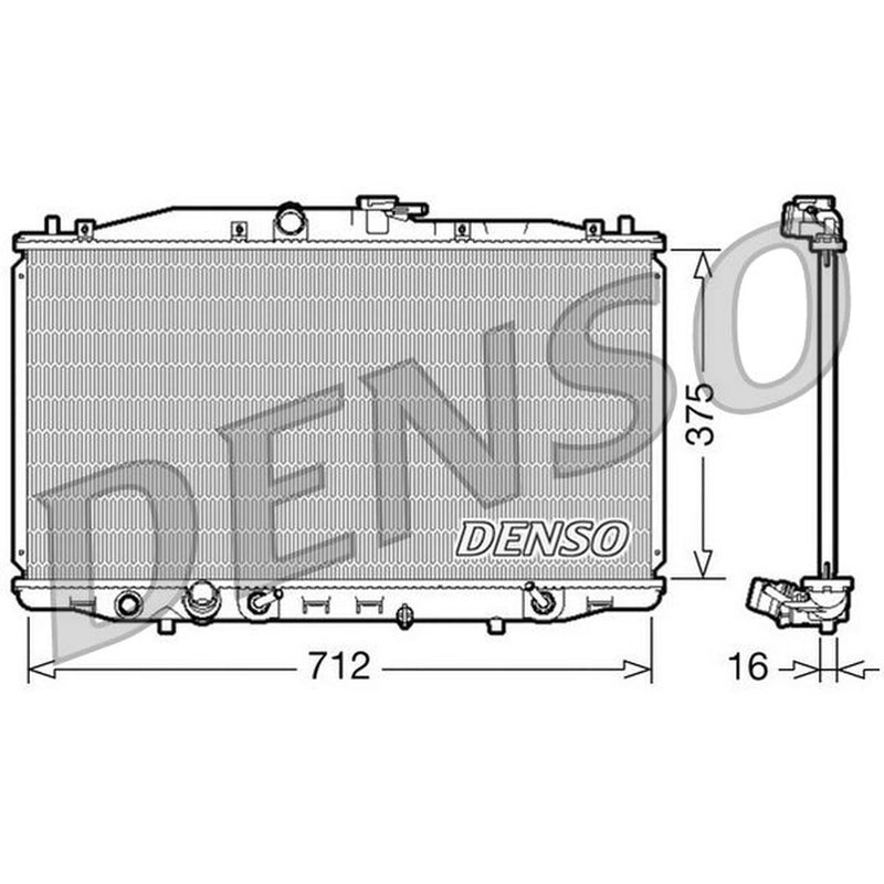 Denso Engine Radiator fits Honda Accord VII 2003-2008 2.0