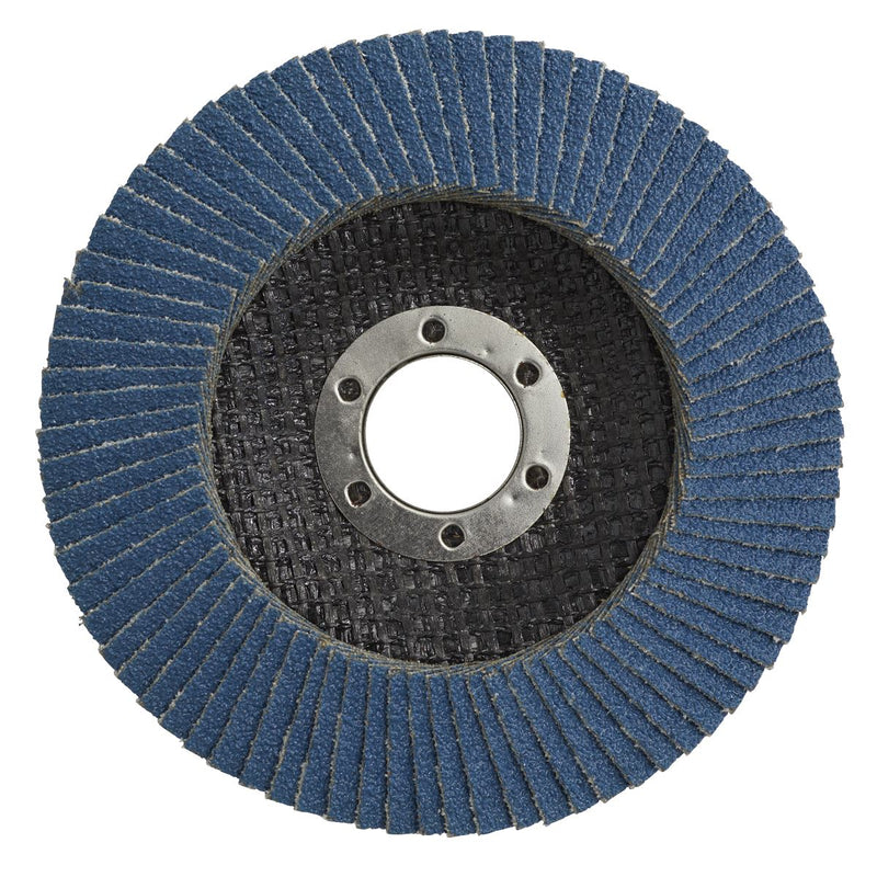 Sealey Flap Disc Zirconium115mm22mm Bore 80Grit FD11580 Sealey - Dynamic Drive