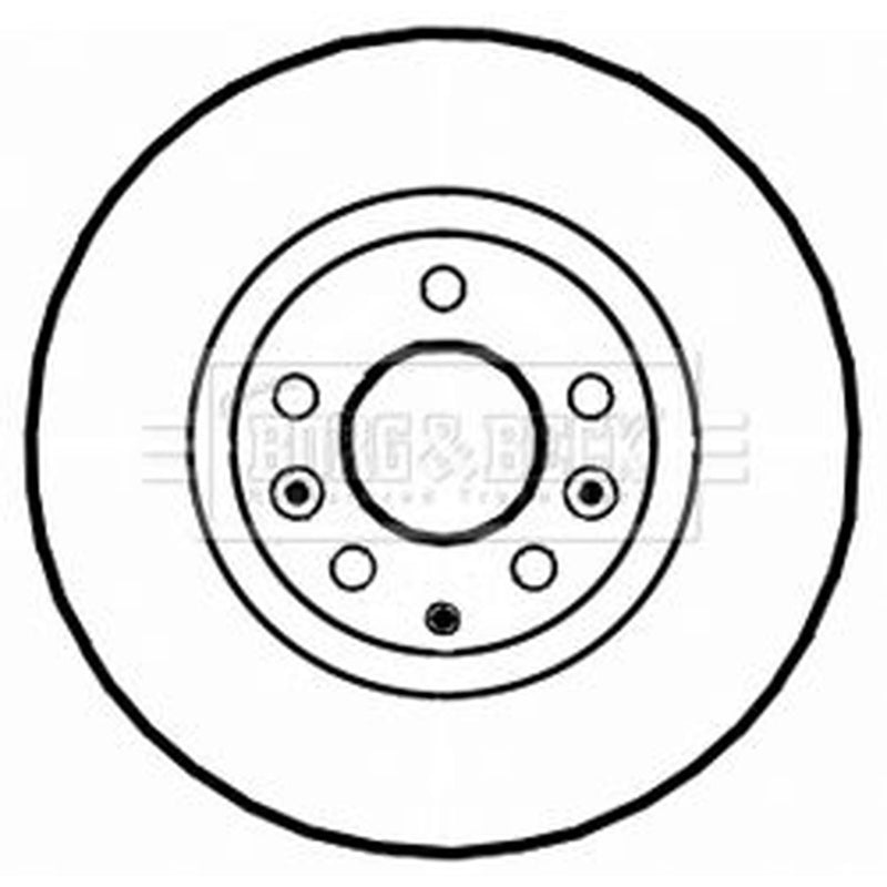 Borg & Beck 2 x Vented Brake Discs fits Mazda RX-8 2003-2012 1.3