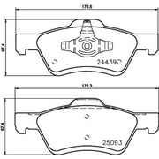 DON Front Brake Pad Set fits Ford Maverick 2001 on 2.0 3.0