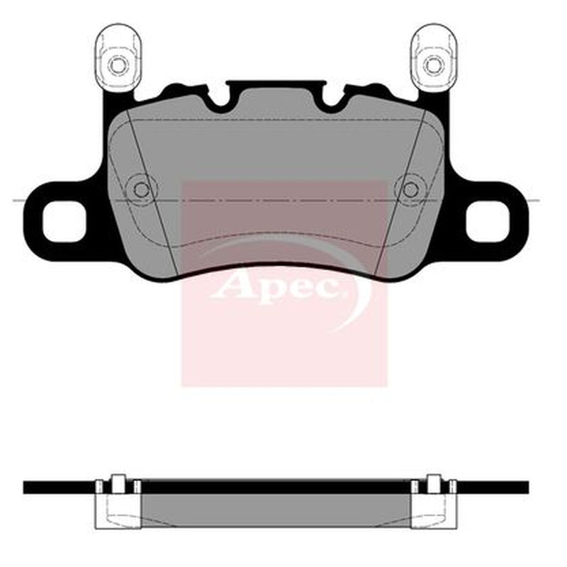 Apec Rear Brake Pad Set fits Porsche 911 2020-2025 3.0 3.8