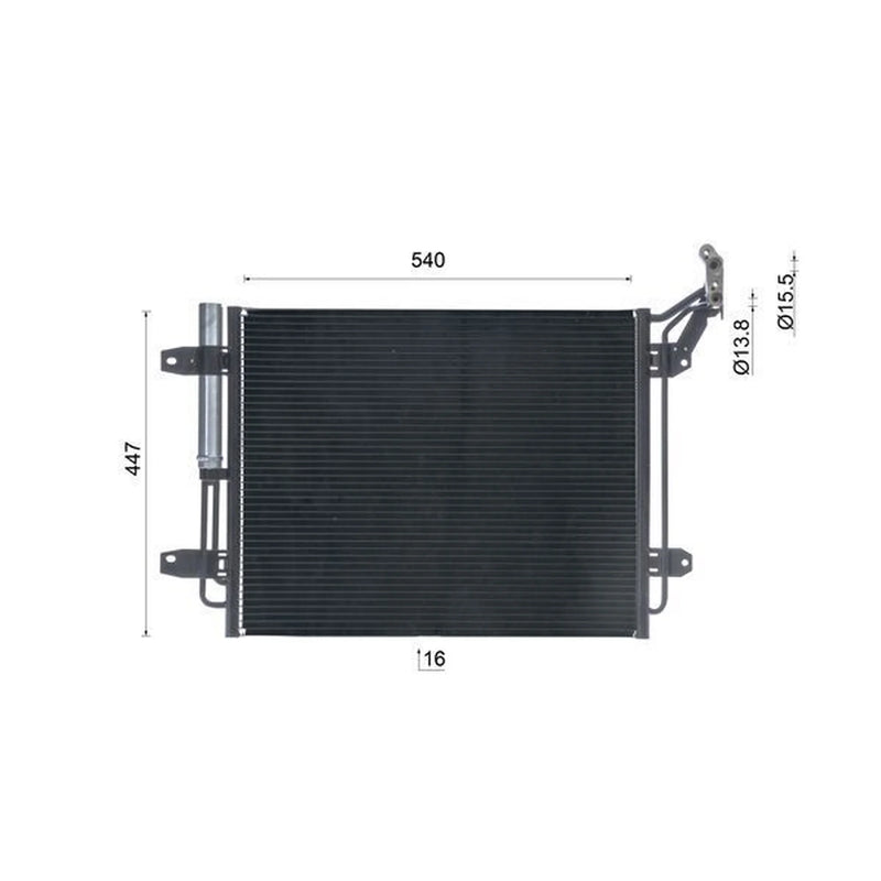 Mahle Air Conditioning Condenser fits VW Tiguan 2007-2020 1.4 1.6 2.0