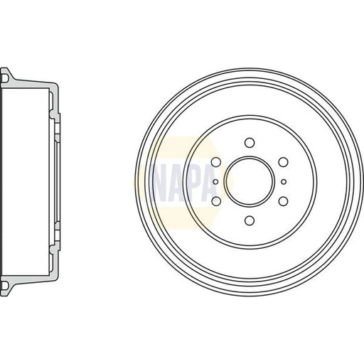NAPA Brake Drum Assembly Rear NDR1021