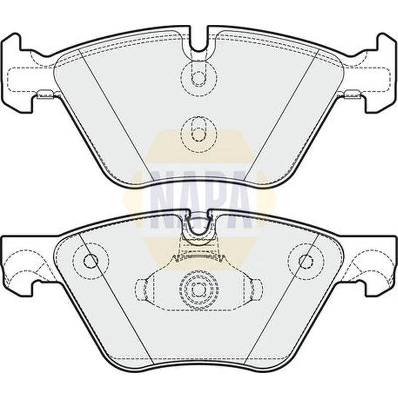 NAPA Front Brake Vented Discs & Pads fits BMW 5 2009-2017