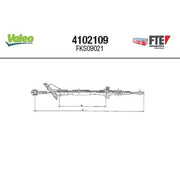 Valeo Clutch Control Cable Pull 4102109