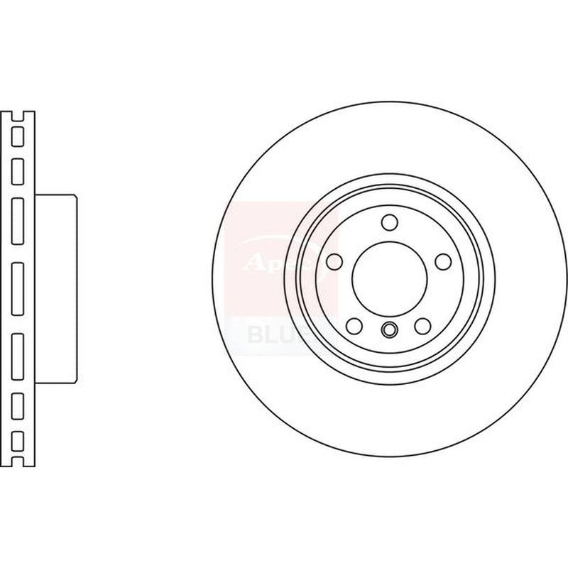 Apec Front Brake Vented Discs & Pads fits BMW 4 2013-2020