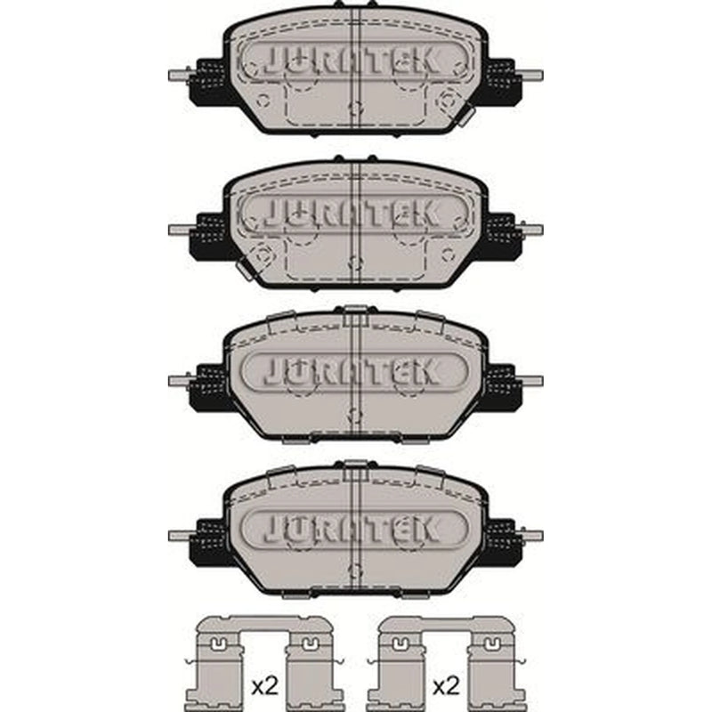 Juratek Rear Brake Pad Set fits Honda Cr-V V 2016-2018 1.5 2.0