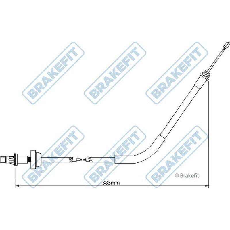 Apec Handbrake Cable Front fits Ford Transit 2000-2006 2.0 2.3 2.4