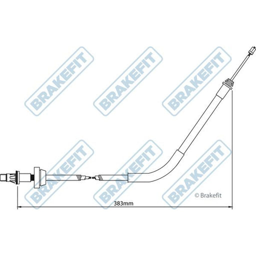 Apec Handbrake Cable Front fits Ford Transit 2000-2006 2.0 2.3 2.4