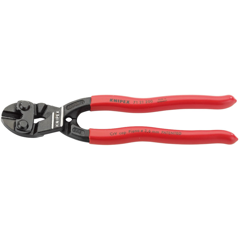 Draper Knipex Cobolt 71 21 200SB Compact 20&deg; Angled Head Bolt Cutters, 200mm Draper - Dynamic Drive