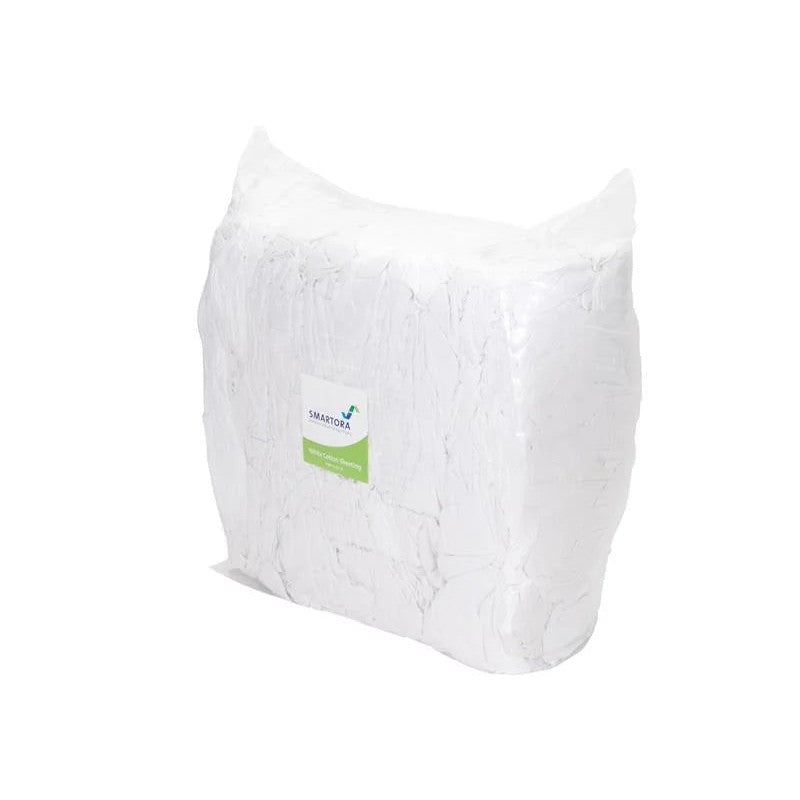 Davis & Moore White Cotton Sheeting Wipers 10kg - WS10