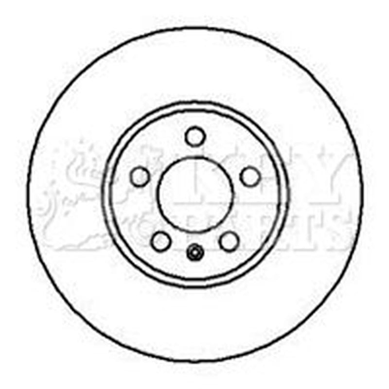 Key Parts Front Brake Vented Discs & Pads fits VW Golf 1997-2006 1.8 1.9 2.3