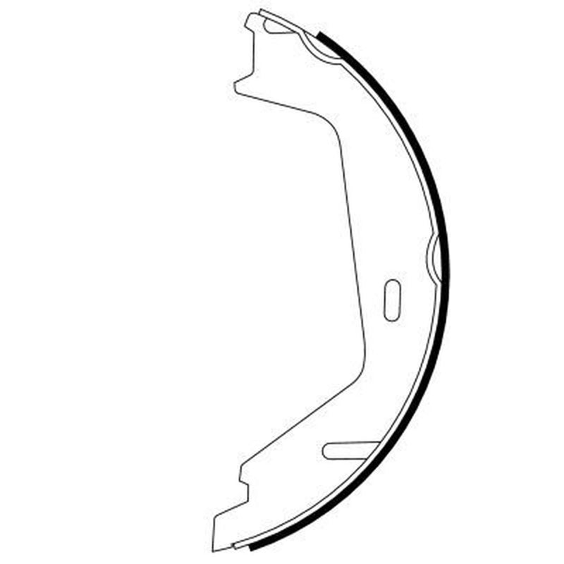 Mintex Parking Brake Shoe Set fits Volvo S60 I 2000-2010 2.0 2.4 2.5