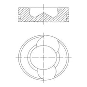 Mahle Piston Cylinder Bore = 128mm 229 17 10