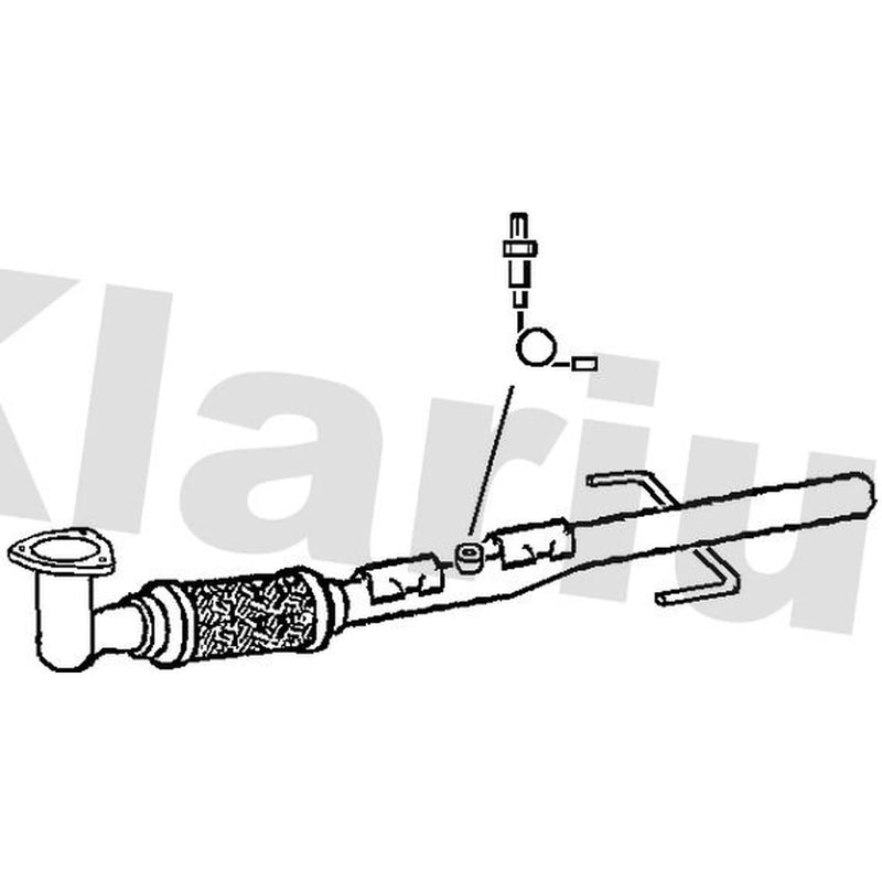 Klarius Exhaust Pipe OD fits Saab 9-3 2004-2015 1.8
