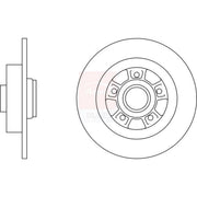 Apec Rear Brake Solid Discs & Pads fits Renault Grand Scénic II 2005-2008 2.0