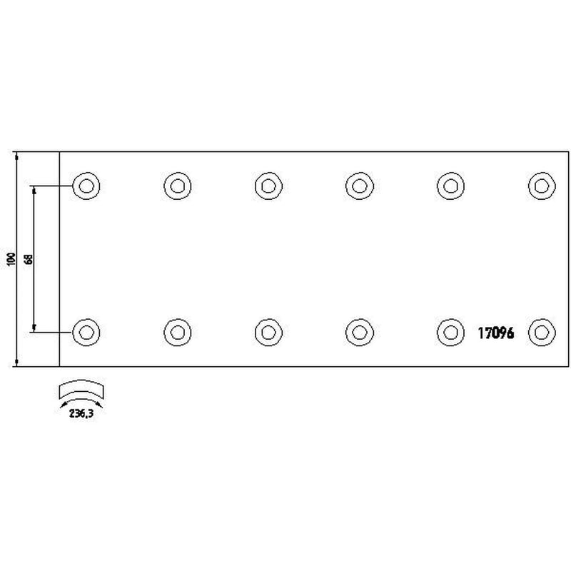 DON Don Cv Brake Lining Set fits Iveco Daily II 1991-1999
