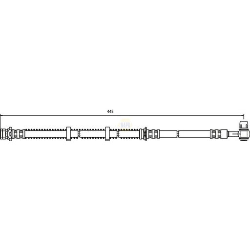 NAPA Brake Hydraulic Hose Line Front NBH1040
