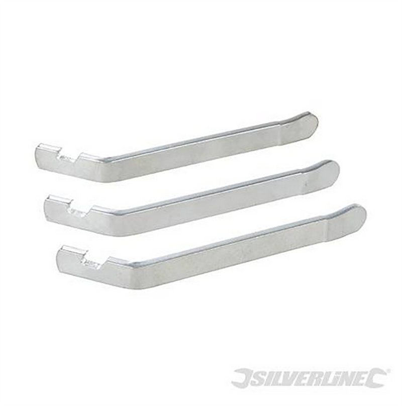 Silverline Metal Tyre Levers Removal Tool Cycling Bicycle Mountain Bike 3 Pieces Silverline  - Dynamic Drive